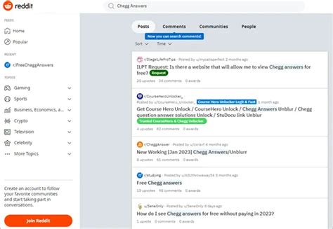 Chegg reddit.  These communities change a lot, so one Discussions on Reddit ...