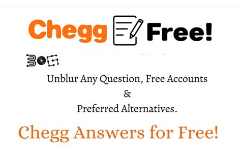 Chegg unblocker. Our extensive question and answer board features hundreds of experts waiting to provide answers to your questions, no matter what the subject. You can ask any study question and get expert answers in as little as two hours. And unlike your professor’s office we don’t have limited hours, so you can get your questions answered 24/7. 