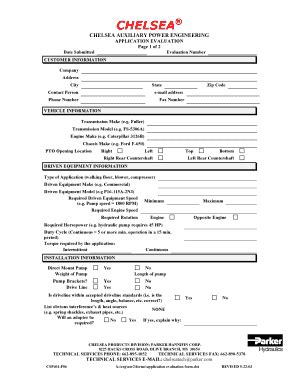 PTO Application Work Sheet USE HY25-3000/US CHELSEA APPLICATION CATALOG: Steps to specifying proper PTO: 1. Application page number. _____ 2. Select the proper …. 