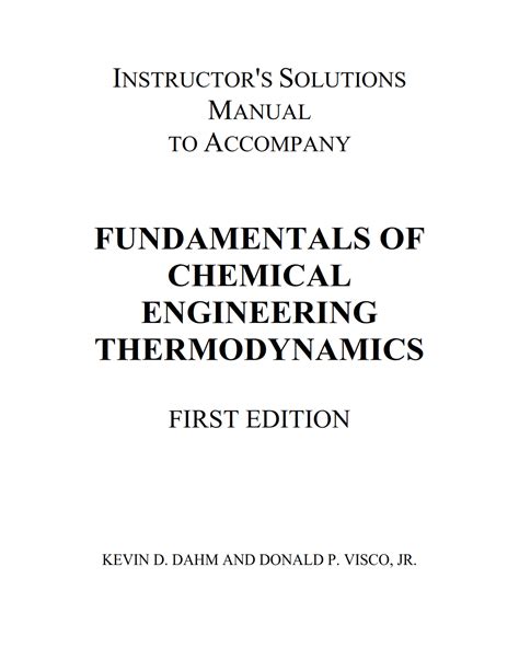Chemical biochemical engineering thermodynamics solution manual. - Manual de soluciones mecánica clásica goldstein 3ª edición.