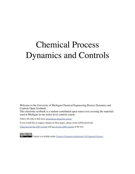 Chemical process dynamics control solution manual. - Mks toolkit users guide 3ed rev.