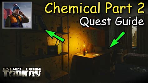 I think chemical part 2 is in the train car near the jump over by the one pmc extract that isn’t always open..zb-12 or something. Holy shit im retarded im actualy doing chemical part 1 thats why nothing spawns sorry to waste your time. You are correct. My bad.. 