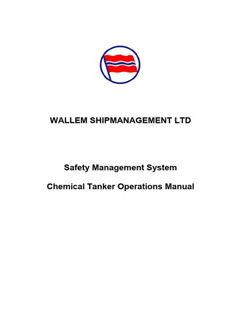 Chemical tanker operations manual record of revisions. - Cheikh ahmadou bamba et la france.