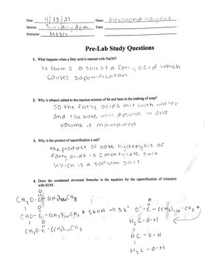 Chemistry Lab Questions