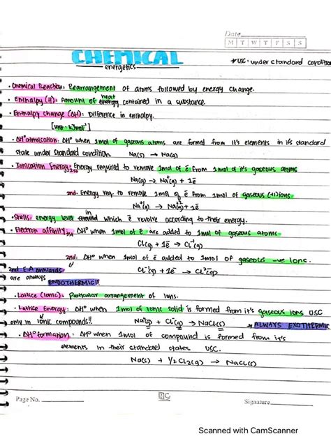 Chemistry Notes - ROGERS