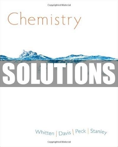 Chemistry by whitten 10th edition solutions manual. - Guia de la vida social guide to social life.