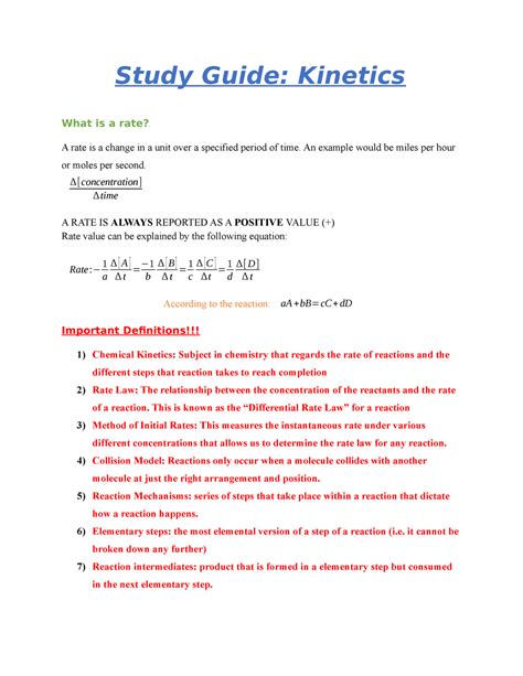 Chemistry chemical kinetics and equilibrium study guide. - Ford escort zx2 manual transmission repair diagram.