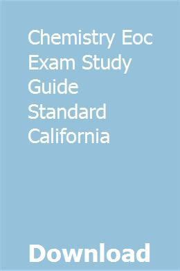 Chemistry eoc exam study guide standard california. - Finanzmarktentwicklung und wirtschaftswachstum in den mittel- und osteuropäischen eu-mitgliedstaaten.