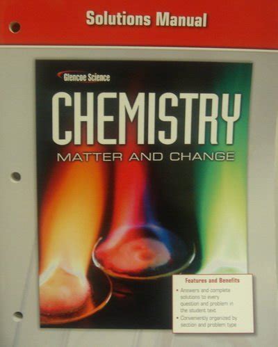Chemistry matter and change full solutions manual. - Answer key to textbook florida collections.