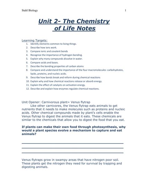 Chemistry of life note taking guide. - Manual de soluciones para el cálculo de los primeros trascendentales 7ª edición.