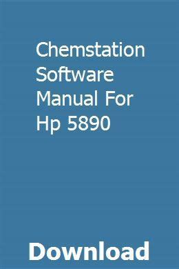Chemstation software manual for hp 5890. - Quatre conférences sur la théorie de la relativité faites à l'université de princeton.