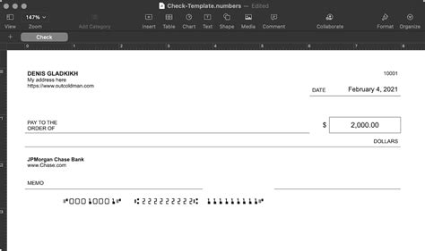Cheque Check Printing Excel Spreadsheet