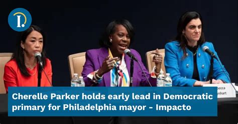 Cherelle Parker holds early lead in Democratic primary for Philadelphia mayor