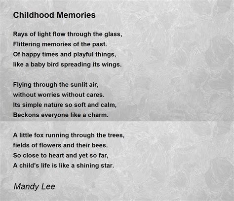 Cherished Memories Poems and Short Stories