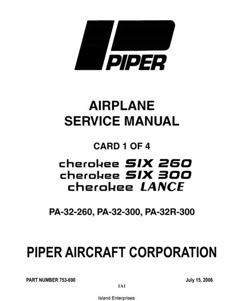 Cherokee 6 pa32 service manual sm 753 690 lance. - Solution manual of sedra and smith 5th edition.