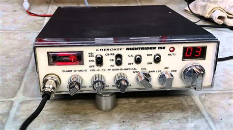 Cherokee Nightrider 150 CB radio...... - YouTube