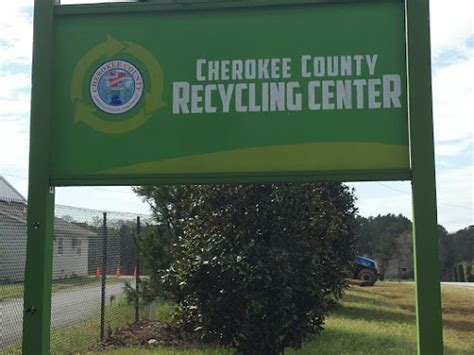 Cherokee county recycling center. Recycling Facility. 10160 US 19 Marble, NC 28905. Contact Wanda Payne 828-837-2621. Hours M - F 7:30 AM — 3:45 PM Sat 7:30 AM — 12:00 PM Sun Closed Other Closes at noon on all Cherokee County observed holidays. Rating. 5 average based on 1 vote Facilities. Feature Overview ... 