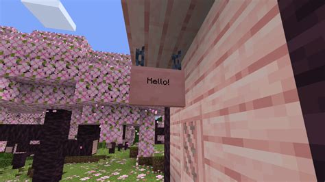 Cherry HANGING SIGNS in Minecraft JAVA 1.19.4 - YouTube