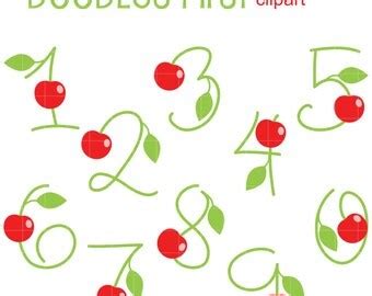 Cherry Numbers - Etsy