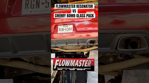 Cherry bomb resonator.  Two different things here, loud can be quiet when the ...