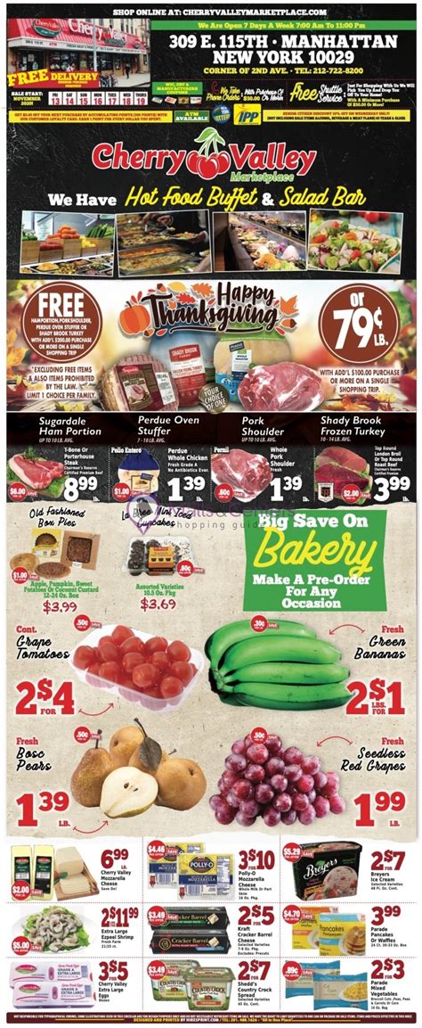 Cherry valley weekly circular. Page 1 of 4. Fresh Produce | Grocery Delivery | Organic Products | Boar’s Head Deli. 