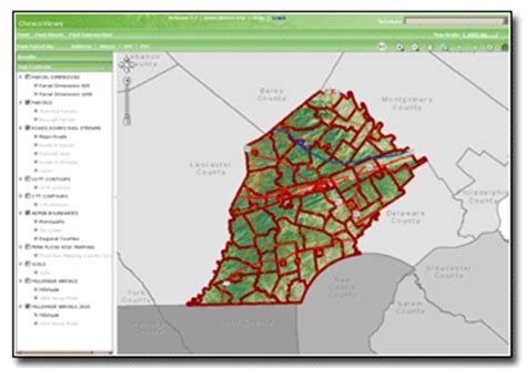 Discover, analyze and download data from Chester County's GIS HUB. Download in CSV, KML, Zip, GeoJSON, GeoTIFF or PNG. Find API links for GeoServices, WMS, and WFS. Analyze with charts and thematic maps. Take the next step and create storymaps and webmaps. . 