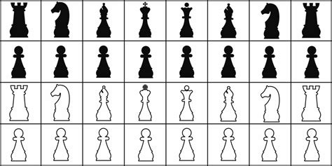 Chess Board Pieces Chess Templates Printable Free Chess Free