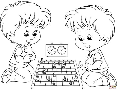 Chess Coloring Sheets