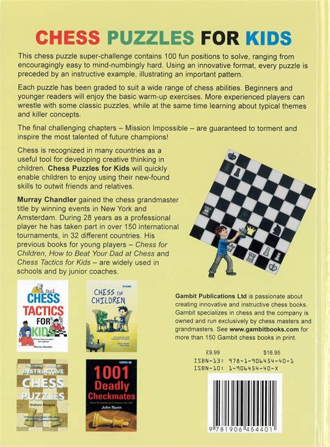 Read Chess Puzzles For Kids By Murray Chandler