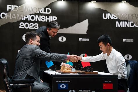 Ian Nepomniachtchi has won a World Championship game at his 13th attempt to take a 1.5:0.5 lead over Ding Liren. Ding sprung a Richard Rapport-inspired near-novelty on move 4, but his first long think of the game on move 12 gave Nepomniachtchi the chance to launch a powerful kingside attack. Ding was soon lost on the board and on the clock and resigned on move 29.. 