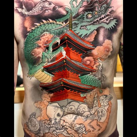Chest and shoulder tattoo by Jee Sayalero TattooMagz › Tattoo