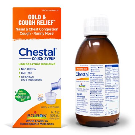 Chestal Cold & Congestion Syrup, Boiron - PSC