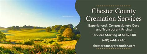Chester county cremation services.  Call (484) 861-3006 to schedule today.  Che...