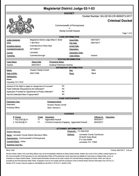 COURT OF COMMON PLEAS OF CHESTER COUNTY DOCKET Docket Number: CP-15-CR-0001210-2022 Court Case CRIMINAL DOCKET Page 1 of 10 Commonwealth of Pennsylvania v. Stacey Lynn Petroff CASE INFORMATION Judge Assigned: Rovito, Alita A. Date Filed: 04/11/2022 Initiation Date: 02/23/2022 OTN: R 244902-0 LOTN: Originating Docket No: MJ-15207-CR-0000014-2022