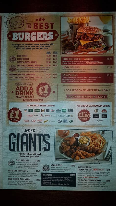 Chestnut tree menu