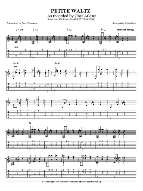 Chet atkins petite waltz. .  ...