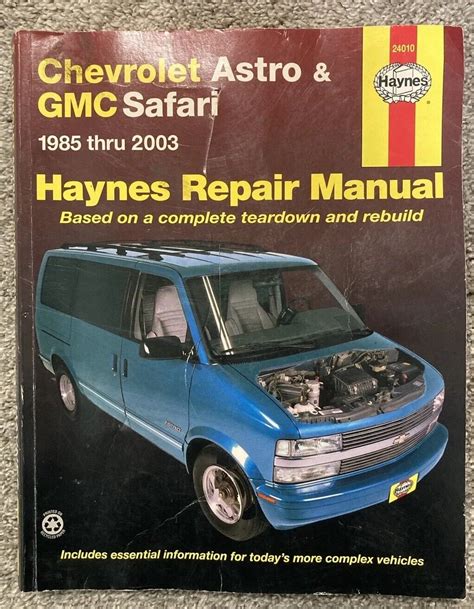 Chevrolet astro gmc safari haynes repair manual for 24010. - Manual de instrucciones del operador seadoo challenger 2000.
