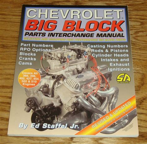 Chevrolet big block parts interchange manual by ed staffel. - Systems understanding aid solution manual 8th edition.