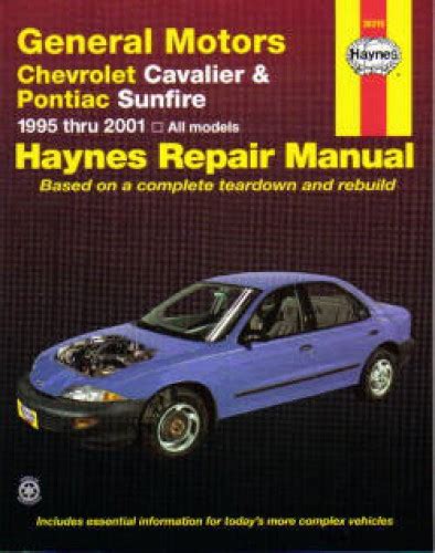 Chevrolet cavalier and pontiac sunfire haynes repair manual for 1995 thru 2005. - Manual de servicio de giroscopio direccional.