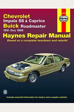 Chevrolet impala ss and buick roadmaster 9196 haynes repair manuals. - Tractor manual for mccormick tractor 105.