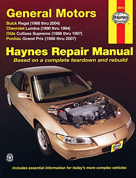 Chevrolet lumina pontiac grand prix oldsmobile cutlass supreme buick regal 1988 90 repair manual. - Bmw r 1150r service and repair manual download.