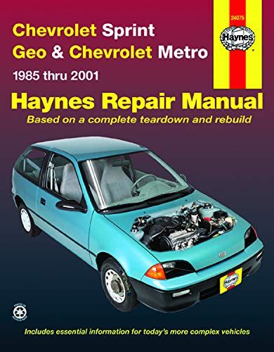 Chevrolet sprint geo metro 1985 2001 haynes manuals. - Deutz sbv 9 m 628 handbuch.
