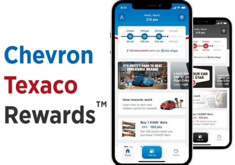 Chevron $1 off per gallon. Download the Chevron app to start earning reward points and get instant savings with $1 off per gallon on your next three visits. | mobile app, Chevron Corporation 