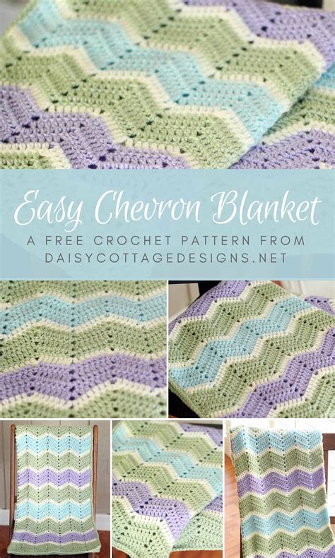 Chevron Crochet Blanket Pattern Easy Crochet Patterns