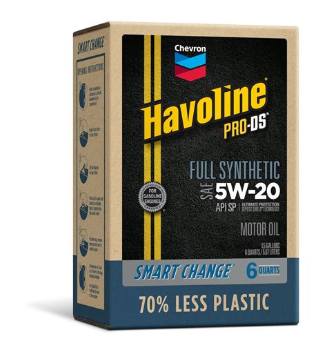 Chevron Havoline ProDS Synthetic Motor Oil 5W20, 6qt