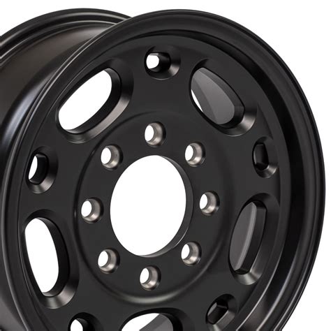 Free Shipping on All Orders! Wheel Package Alcoa 16" x 6" - 8 Lug for sale fits Chevrolet & GMC 3500 Dually Trucks. Kit includes 4 Polished wheels, Chrome Hub Covers, & Lug Nut Covers. These wheels are built for newer 2001-2010 Trucks but will fit on trucks as early as 1977, please call for fitment 800-830-4547. $1,649.00.. 
