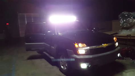 Chevy Avalanche 52" LED Light Bar test. - YouTube