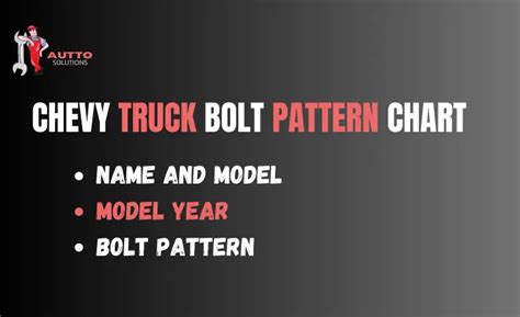Chevy Bolt Pattern Guide FREE PATTERNS