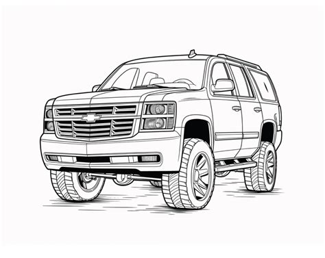 Chevy Tahoe Coloring Pages