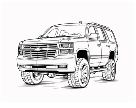Chevy Tahoe Coloring Pages Coloring Pages
